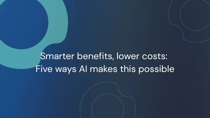 5 ways AI supports benefit costs